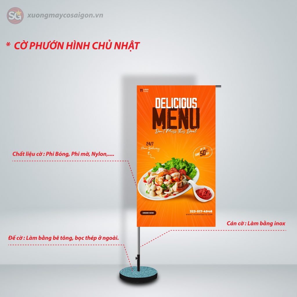 cờ phướn nhà hàng